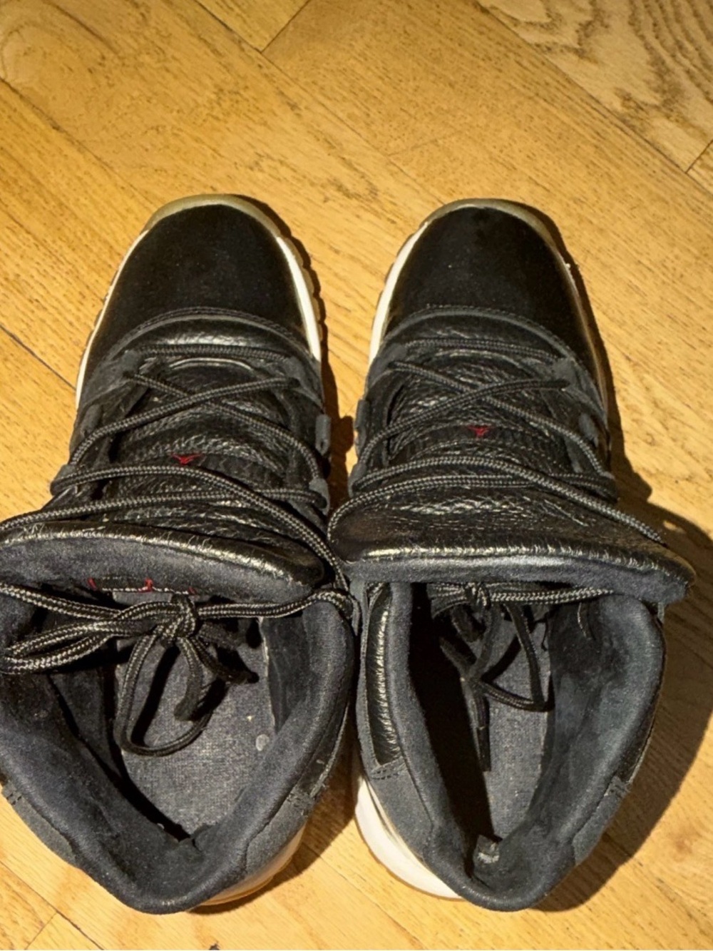 Jordan Kids Black Sneakers with White Soles